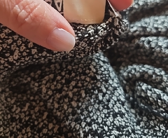 San Remo Black and White Collared Women's Cardigan Size Medium - Picture 8 of 8